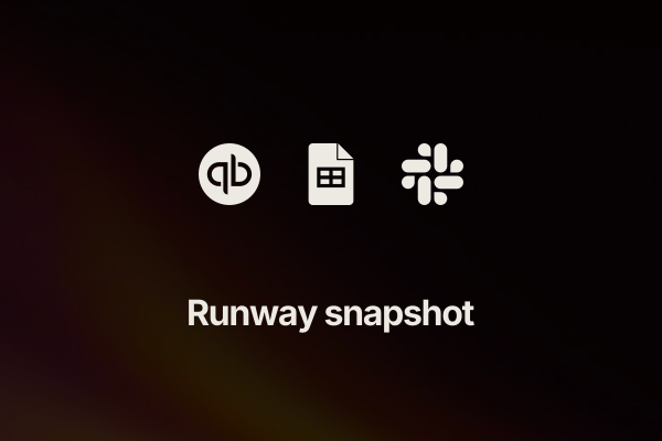 cash-runway-tracker: Runway snapshot