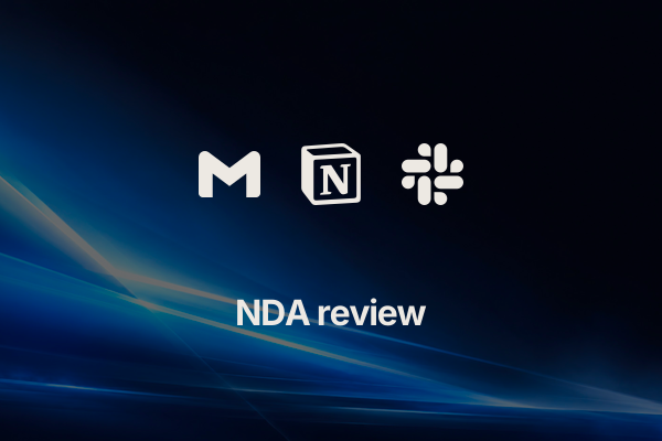 nda-fast-track: NDA review